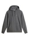 Woolrich Hooded Knitwear Sweater With Kangaroo Pocket In Gray