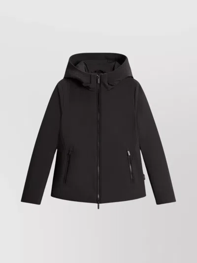 WOOLRICH HOODED LONG SLEEVE PARKA WITH SIDE POCKETS