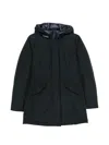 Woolrich Arctic Parka Padded Navy Blue Cotton-blend Parka In Blue