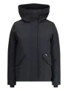 Woolrich Military Inspired Hooded Jacket In Black