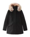 Woolrich Luxury Artic Racoon Parka In Black