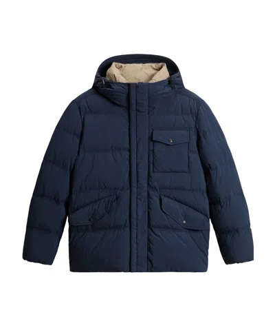 Woolrich Hooded Padded Jacket In Black