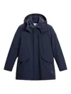 Woolrich Hooded Padded Jacket In Blue