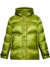 Woolrich Pertex Green Polyamide Down Jacket In Green