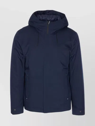 WOOLRICH HOODED PADDED JACKET WITH SIDE AND ZIP POCKETS