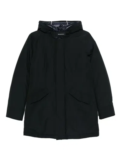 Woolrich Hooded Parka In Black