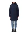 Woolrich Hooded Parka Coat In Black