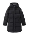 Shop Woolrich Hooded Puffer Coat In Black