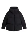 Woolrich Madison Short Down Jacket In Black