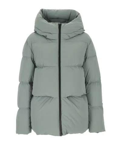 Woolrich Hooded Puffer Jacket In Green