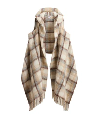 Woolrich Hooded Shawl In Nude | ModeSens