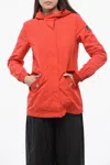 Woolrich Hooded Summer Windbreaker Jacket In Red