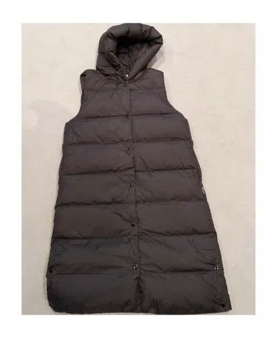 Woolrich Hooded Vest In Black