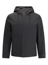 Woolrich Zippered Long-sleeved Casual Jacket In Black