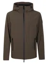 Woolrich Pacific Soft Jacket In Verde Scuro
