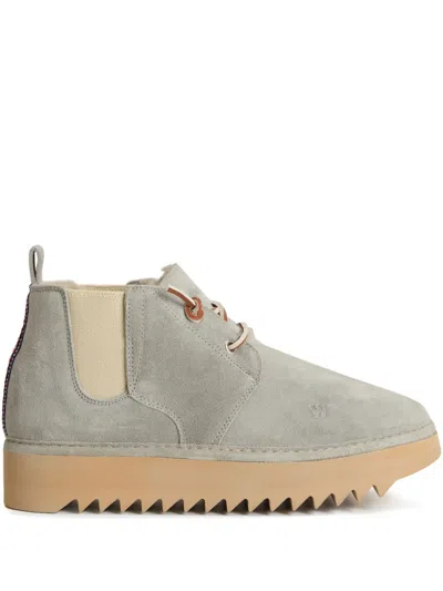 Woolrich Hugger Lace-up Boots In Gray