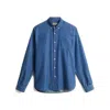 Woolrich Cotton Shirt In Blue