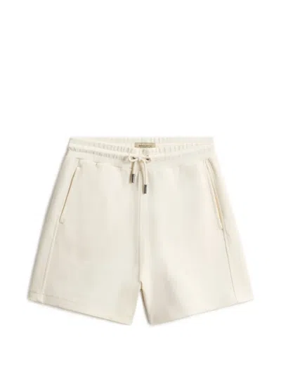 Woolrich Interlock Drawstring-elasticated Shorts In Neutral
