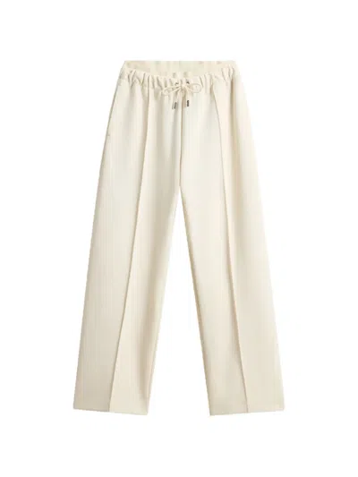 Woolrich Interlock Elasticated-waistband Trousers In Neutral