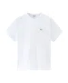 Woolrich Sheep-embroidered Short-sleeve T-shirt In White