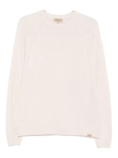 WOOLRICH Ivory crew neck sweater WOOLRICH