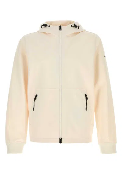 WOOLRICH WOOLRICH IVORY STRETCH POLYESTER JACKET