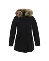 Woolrich Parka Arctic Con Pelliccia Removibile Nero In Black