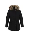 Woolrich Parka Arctic Con Pelliccia Removibile Nero In Black