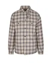 Woolrich Check-pattern Flap-pocket Shirt Jacket In Brown