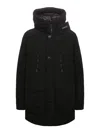 Woolrich Black Puffer Ramar Arctic Down Jacket In Black