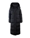 Woolrich Parka Kelly Lungo In Nylon Elasticizzato Nero In Black