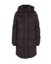 Woolrich Hooded Down Jacket In Black