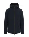 Woolrich Giubbino Soft Shell Pacific Blu In Blue