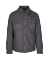 Woolrich Emblem Brand Jacket Front Pockets In Gray