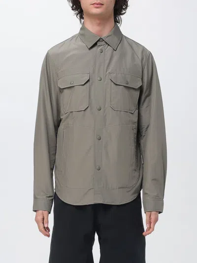 Woolrich Pocket Button Jacket In Gray