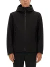 Woolrich Giacca In Tech Softshell Full Zip In Black