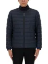 Woolrich Quilted Two-tone Puffer Jacket With Elasticated Cuffs