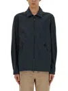 Woolrich Logo-embroidered Polyester Jacket In Blue