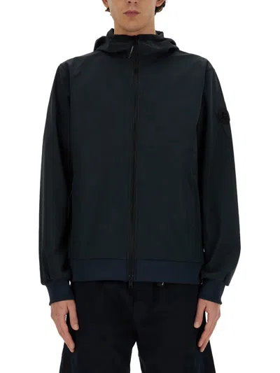 Woolrich Jacket With Zip In Blu