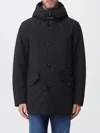 Woolrich Black Stretch Nylon Down Jacket In Black
