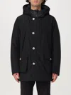 Woolrich Dark Blue Cotton Blend Arctic Parka In Black