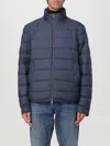 Woolrich Zip Up High In Blau
