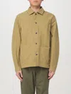 Woolrich Cotton Overshirt With Four Front Pockets In Bronze
