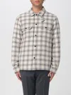 Woolrich Check-pattern Flap-pocket Shirt Jacket In Brown