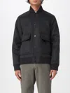 Woolrich Wool Twill Pocket Bomber In Gray