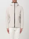 Woolrich Logo-patch Hooded Lightweight Jacket In Sand