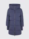 Woolrich Hooded Puffer Coat In Blue