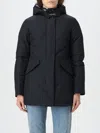 Woolrich Artic Parka Jacket Woman Puffer Midnight Blue Size L Cotton In 蓝色