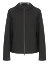 Woolrich Hooded Jacket With Side Slit Pockets