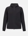 Woolrich Giacca In Tech Softshell Full Zip In Blue